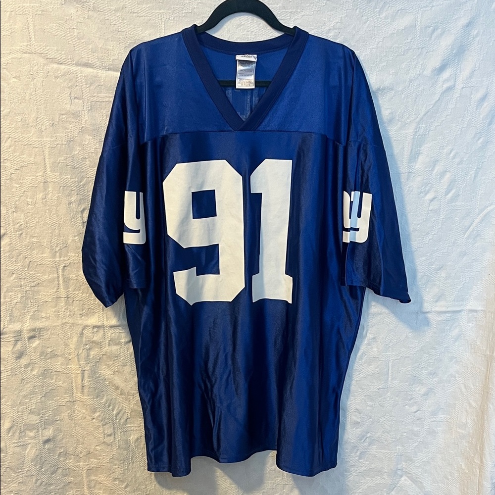 NFL Team Apparel Vintage New York Giants Jersey #91 Tuck, Size 2XL